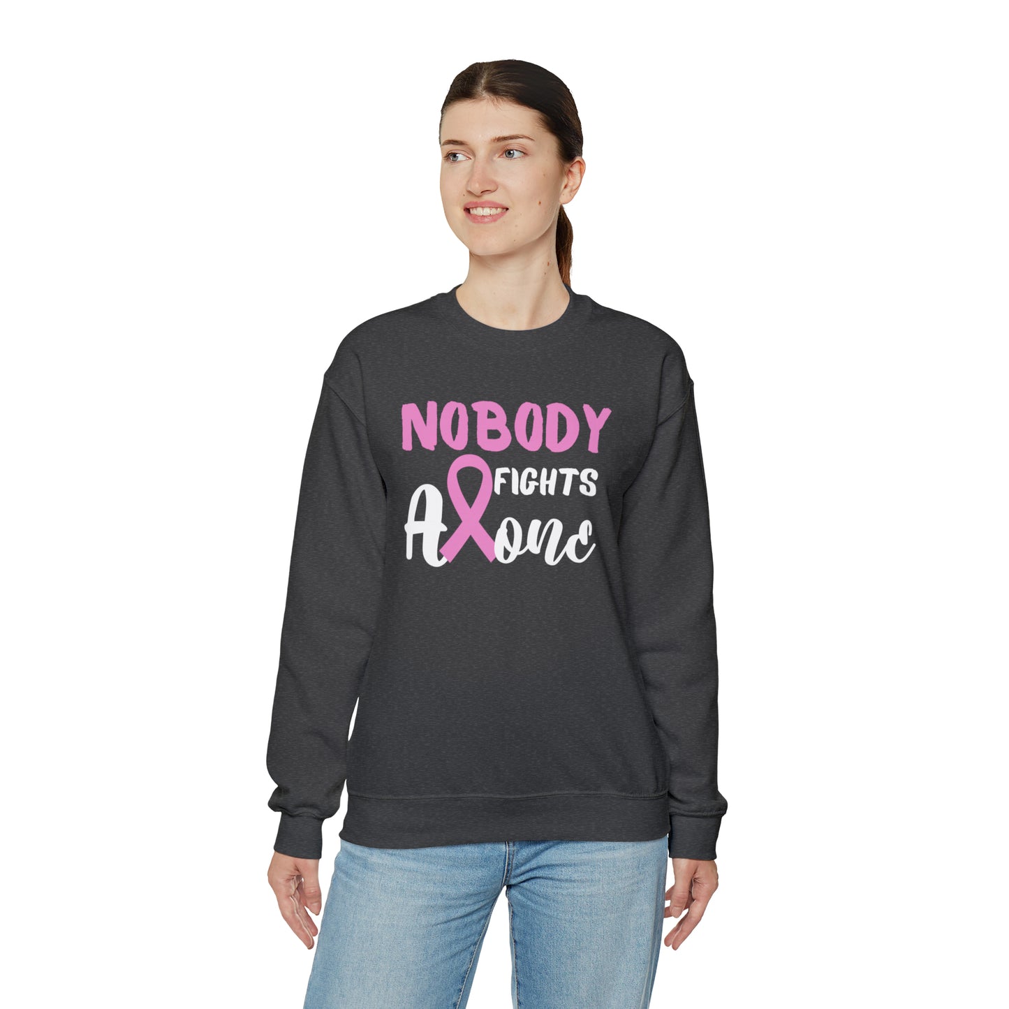 Nobody Fights Alone Heavy Blend™ Crewneck Sweatshirt