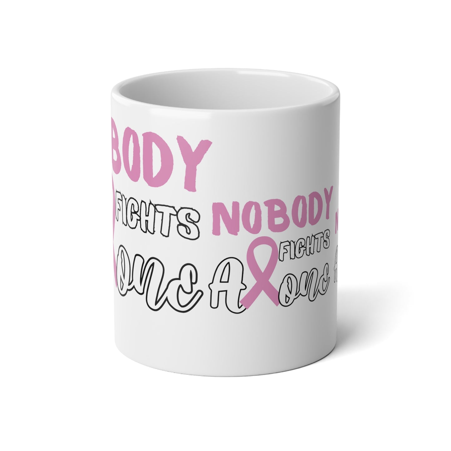 Nobody Fights Alone Jumbo Mug, 20oz