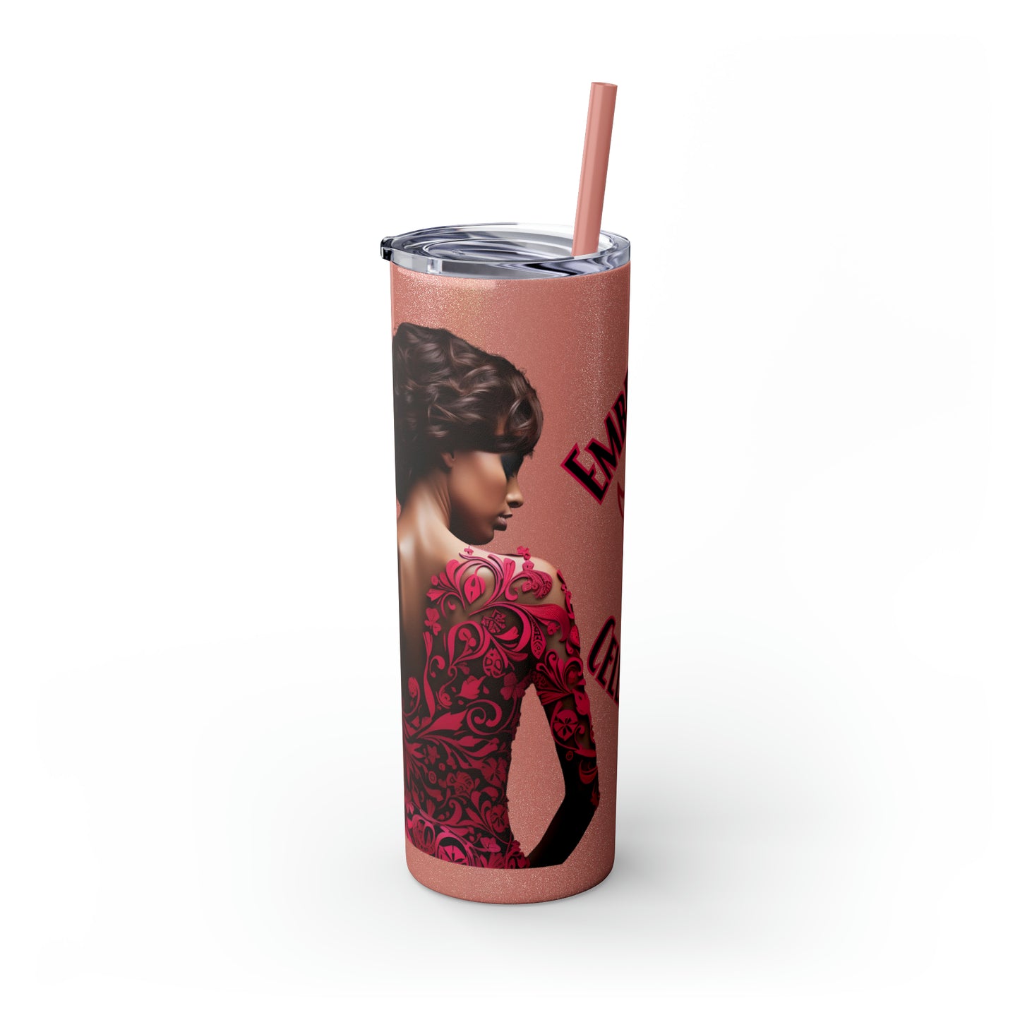 Embrace the Fight Skinny Tumbler with Straw, 20oz