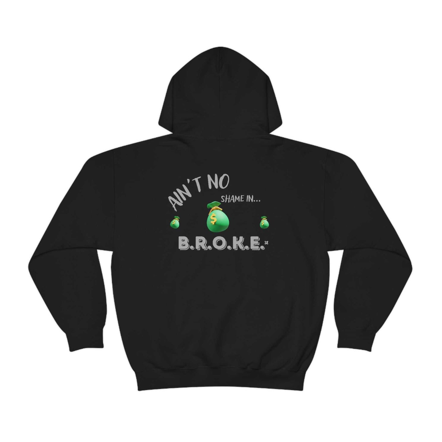 B.R.O.K.E. Unisex Heavy Blend™ Hooded Sweatshirt Hoodies and Sweatshirts Hoodie Good Vibes Daily Lab 42