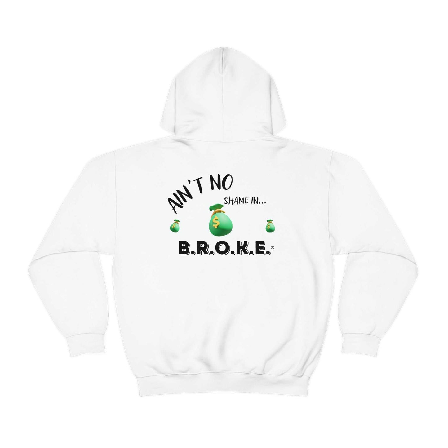 B.R.O.K.E. Unisex Heavy Blend™ Hooded Sweatshirt Hoodies and Sweatshirts Hoodie Good Vibes Daily Lab 42