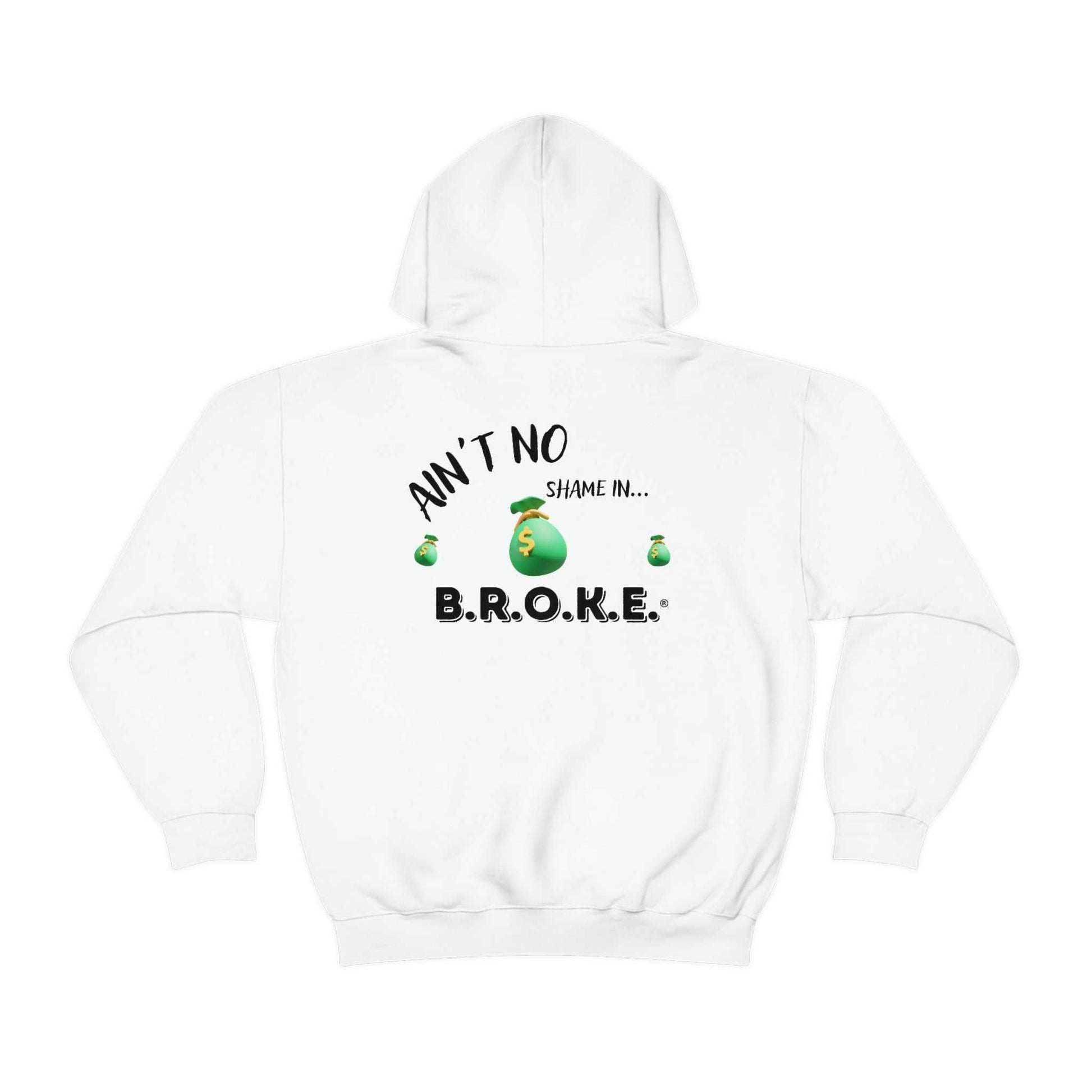 B.R.O.K.E. Unisex Heavy Blend™ Hooded Sweatshirt Hoodies and Sweatshirts Hoodie Good Vibes Daily Lab 42