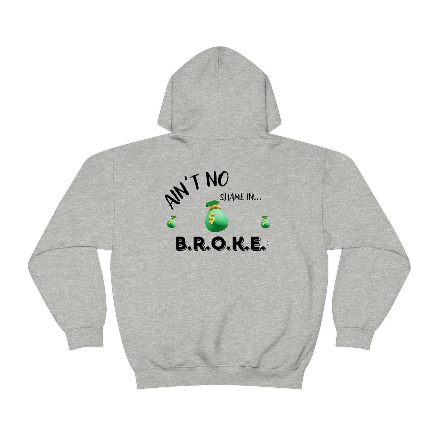 B.R.O.K.E. Unisex Heavy Blend™ Hooded Sweatshirt Hoodies and Sweatshirts Hoodie Good Vibes Daily Lab 42