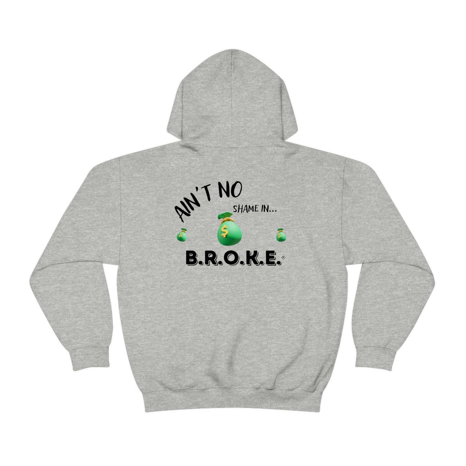 B.R.O.K.E. Unisex Heavy Blend™ Hooded Sweatshirt Hoodies and Sweatshirts Hoodie Good Vibes Daily Lab 42