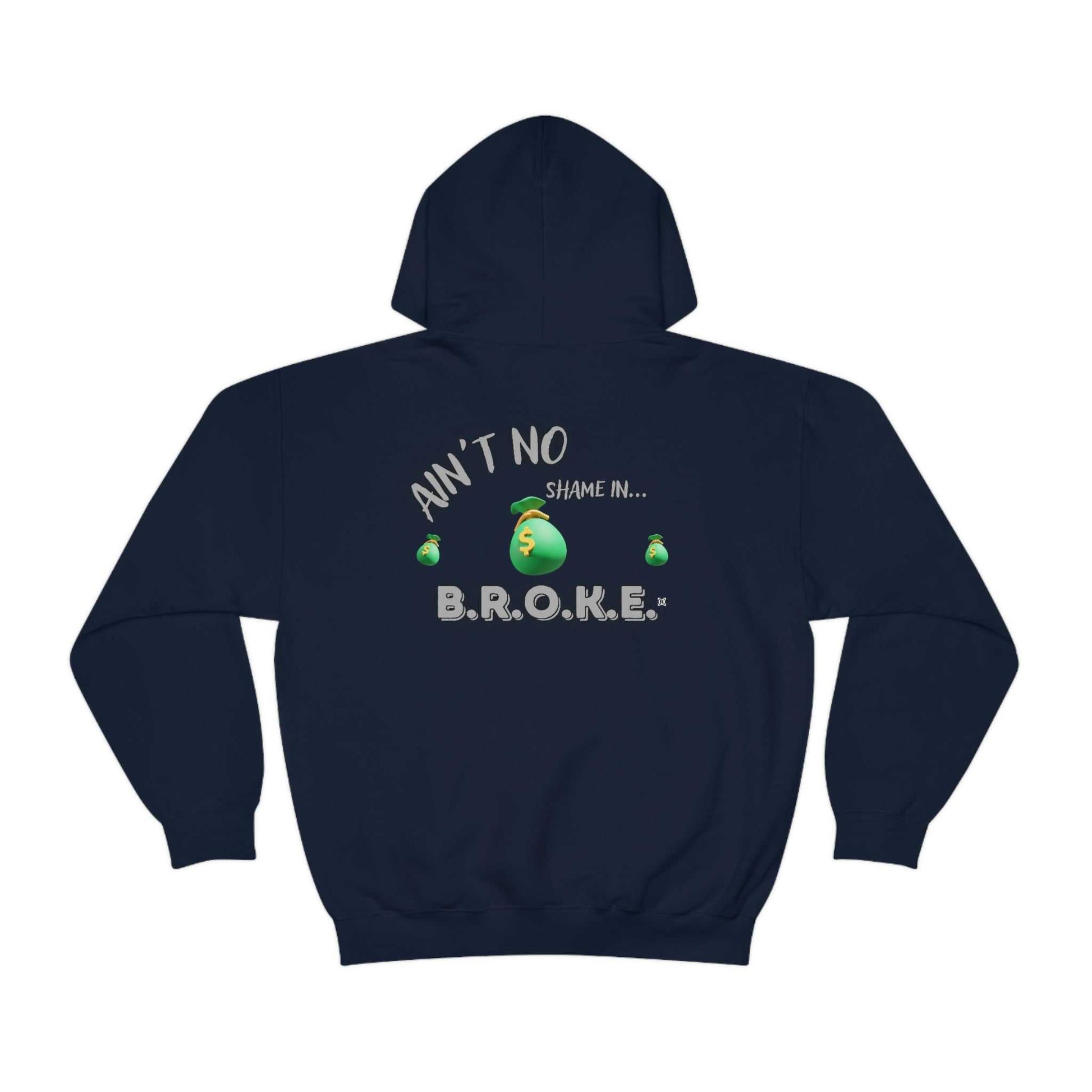 B.R.O.K.E. Unisex Heavy Blend™ Hooded Sweatshirt Hoodies and Sweatshirts Hoodie Good Vibes Daily Lab 42