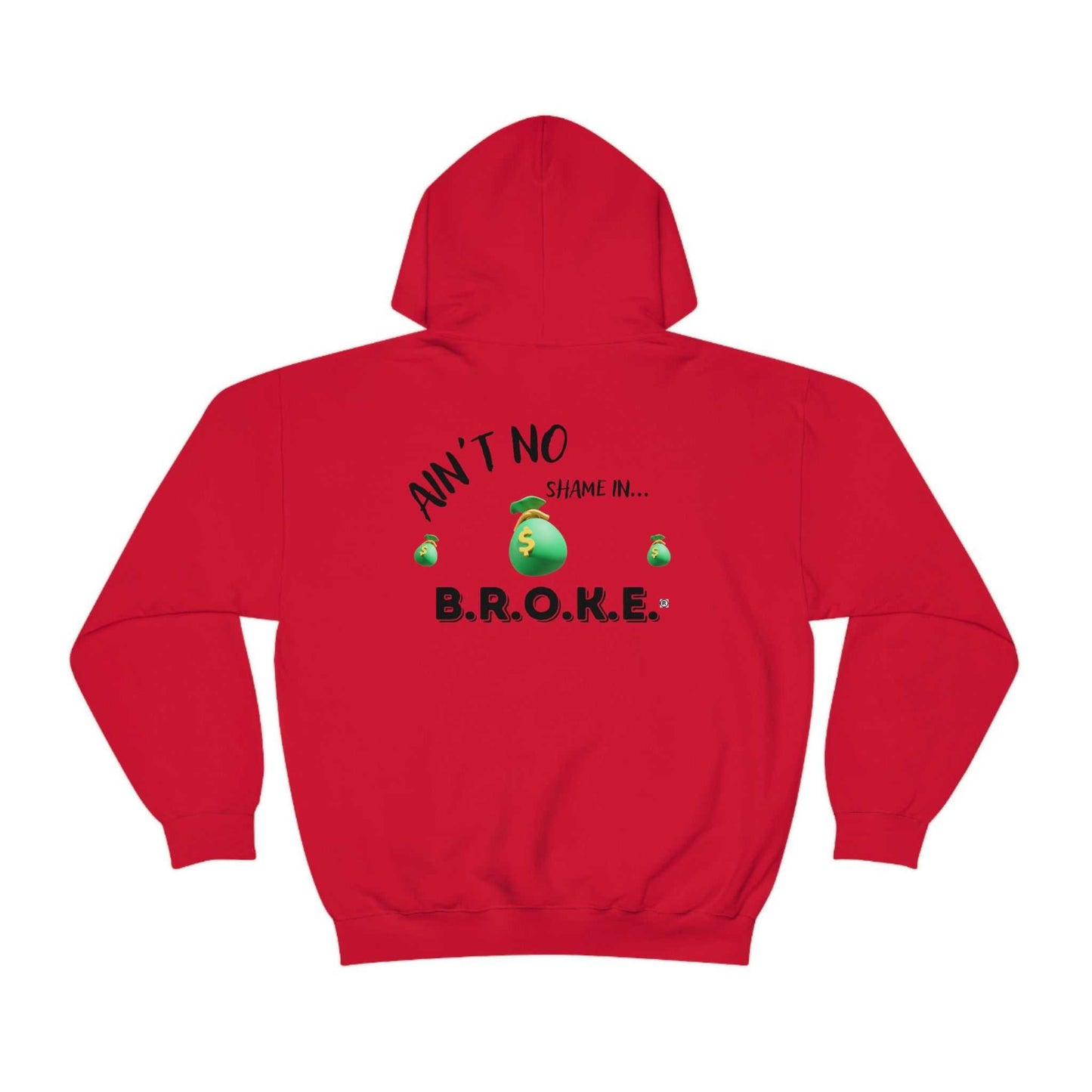 B.R.O.K.E. Unisex Heavy Blend™ Hooded Sweatshirt Hoodies and Sweatshirts Hoodie Good Vibes Daily Lab 42