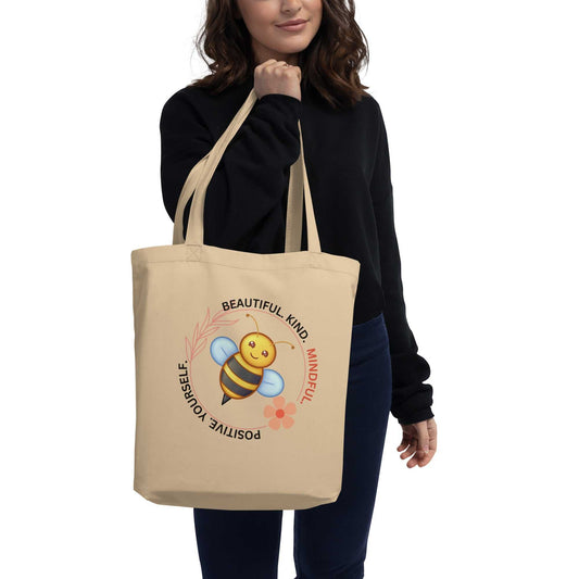 Be: Eco Tote Bag Motivation on the Go!! Bags Good Vibes Daily Lab 27
