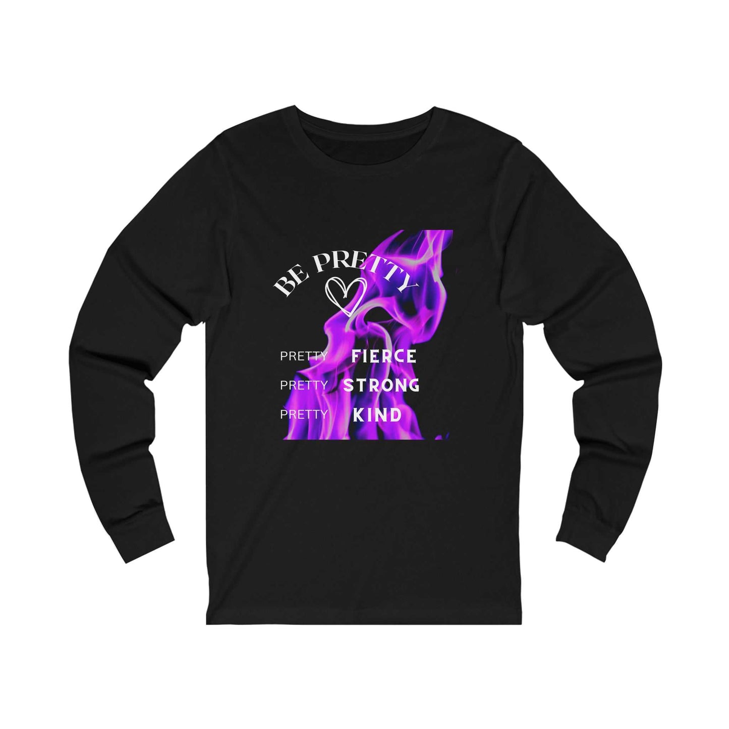 Be Pretty Unisex Jersey Long Sleeve Tee Long Sleeve T-shirts and Joggers Long-sleeve Good Vibes Daily Lab 44