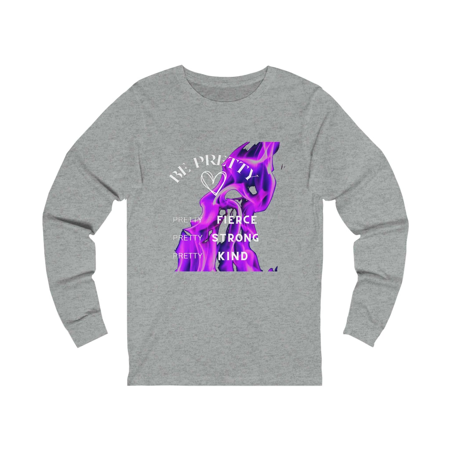 Be Pretty Unisex Jersey Long Sleeve Tee Long Sleeve T-shirts and Joggers Long-sleeve Good Vibes Daily Lab 44