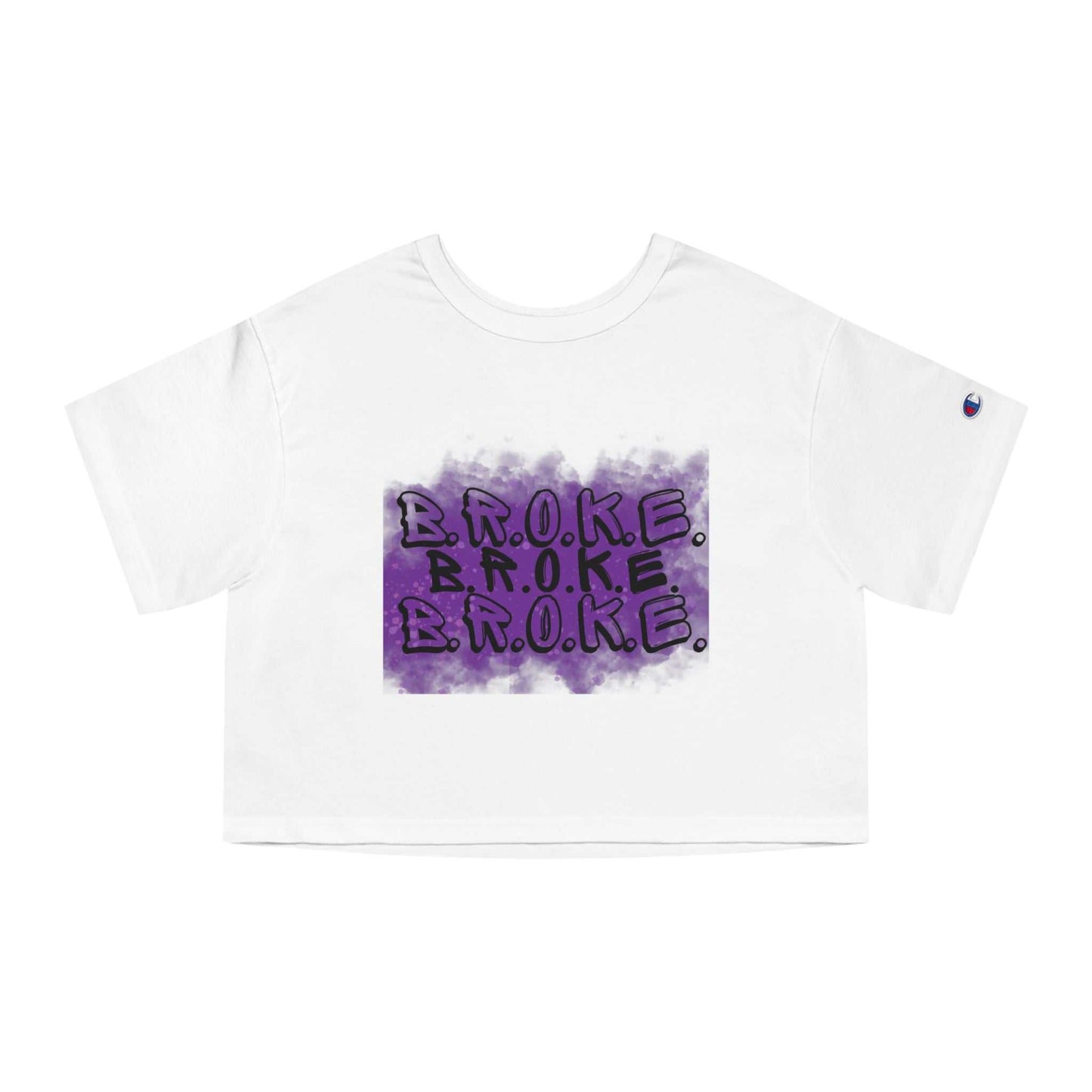 Broke Champion Women's Cropped T-Shirt All Products T-Shirt Good Vibes Daily Lab 32