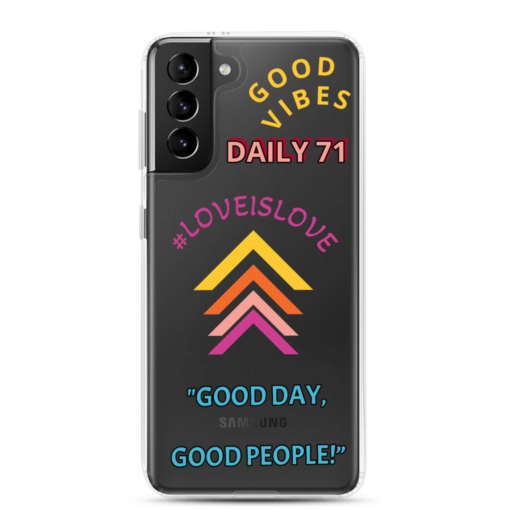 Good Vibes Samsung Case Motivation on the Go!! Phone Case Good Vibes Daily Lab 23