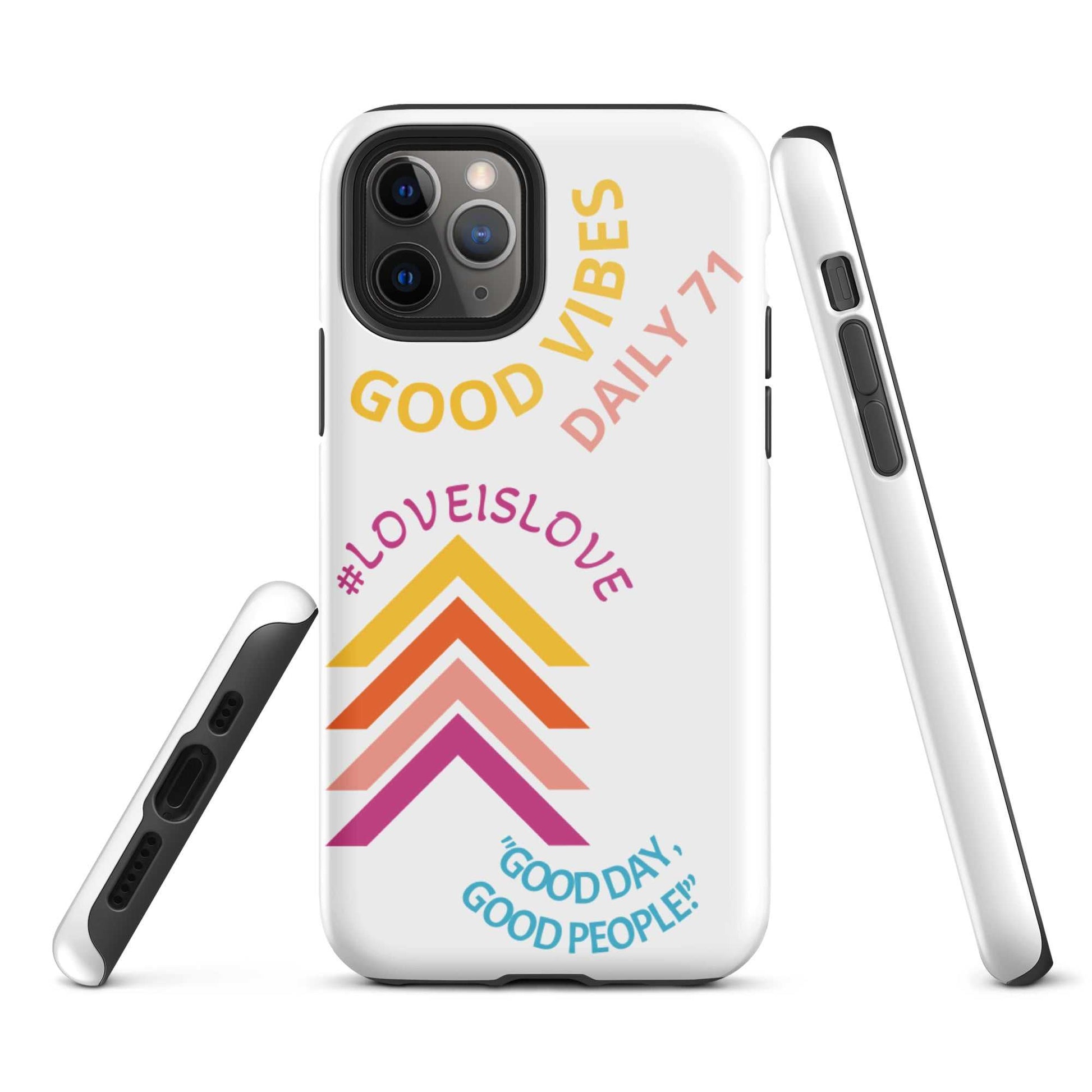 Good Vibes Tough iPhone case Motivation on the Go!! Phone Case Good Vibes Daily Lab 28