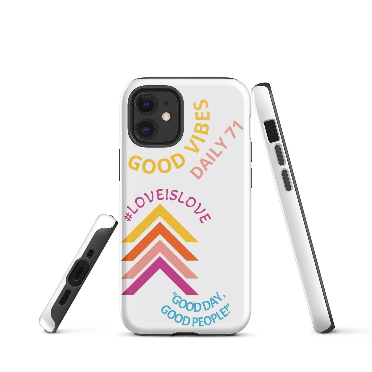 Good Vibes Tough iPhone case Motivation on the Go!! Phone Case Good Vibes Daily Lab 28