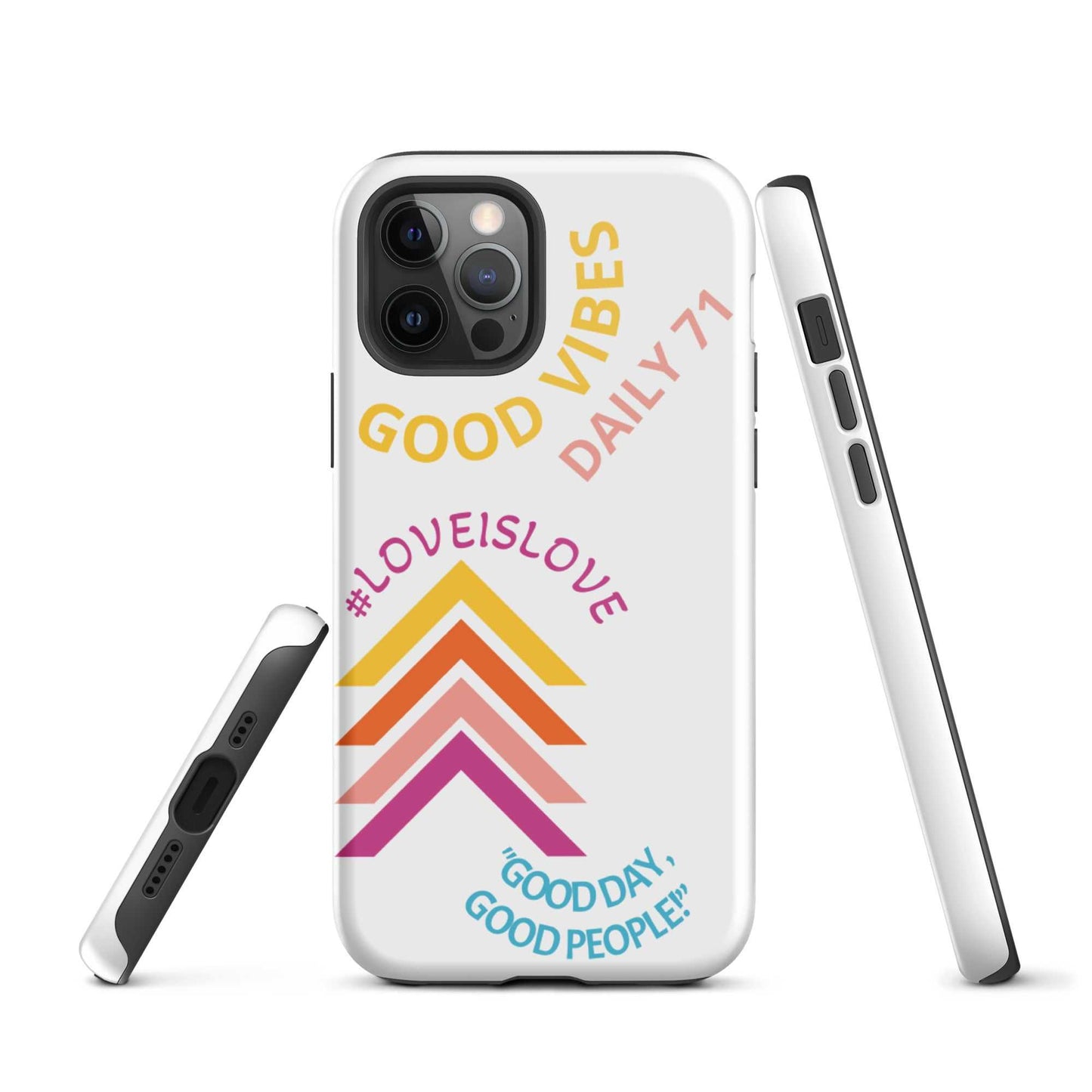 Good Vibes Tough iPhone case Motivation on the Go!! Phone Case Good Vibes Daily Lab 28