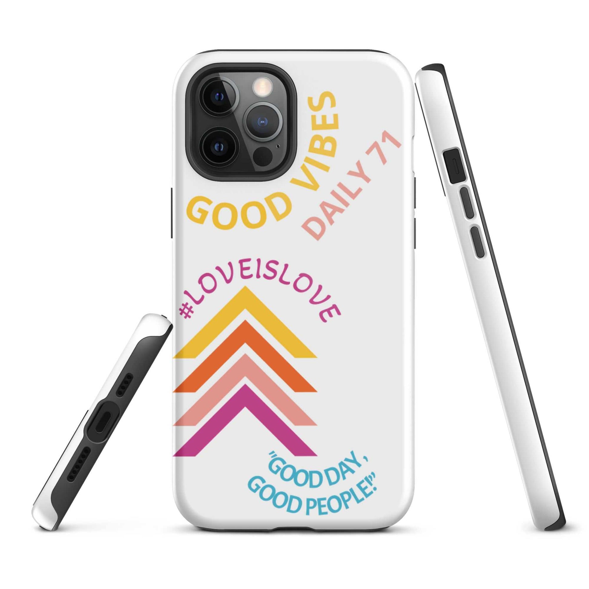 Good Vibes Tough iPhone case Motivation on the Go!! Phone Case Good Vibes Daily Lab 28