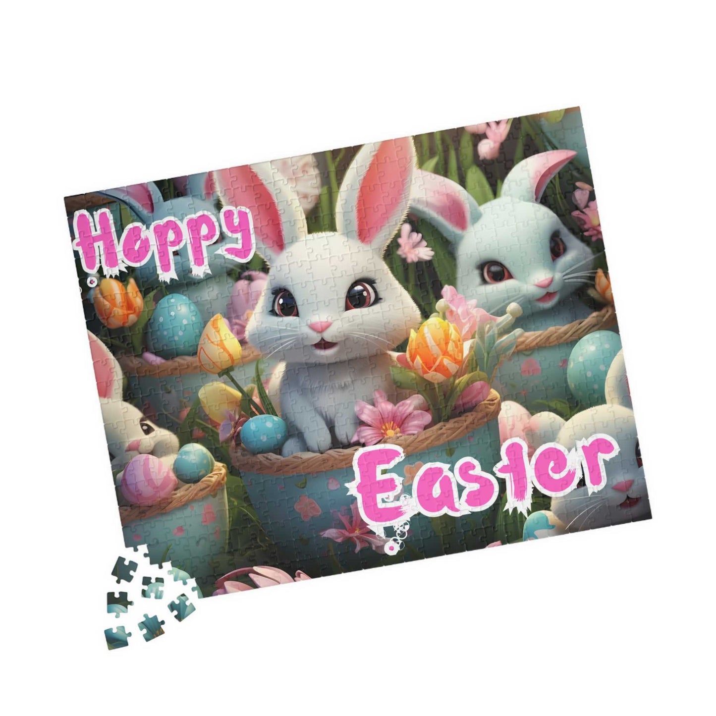 Hoppy Easter Puzzle (110, 252, 500-piece) All Products Puzzle Good Vibes Daily Lab 13