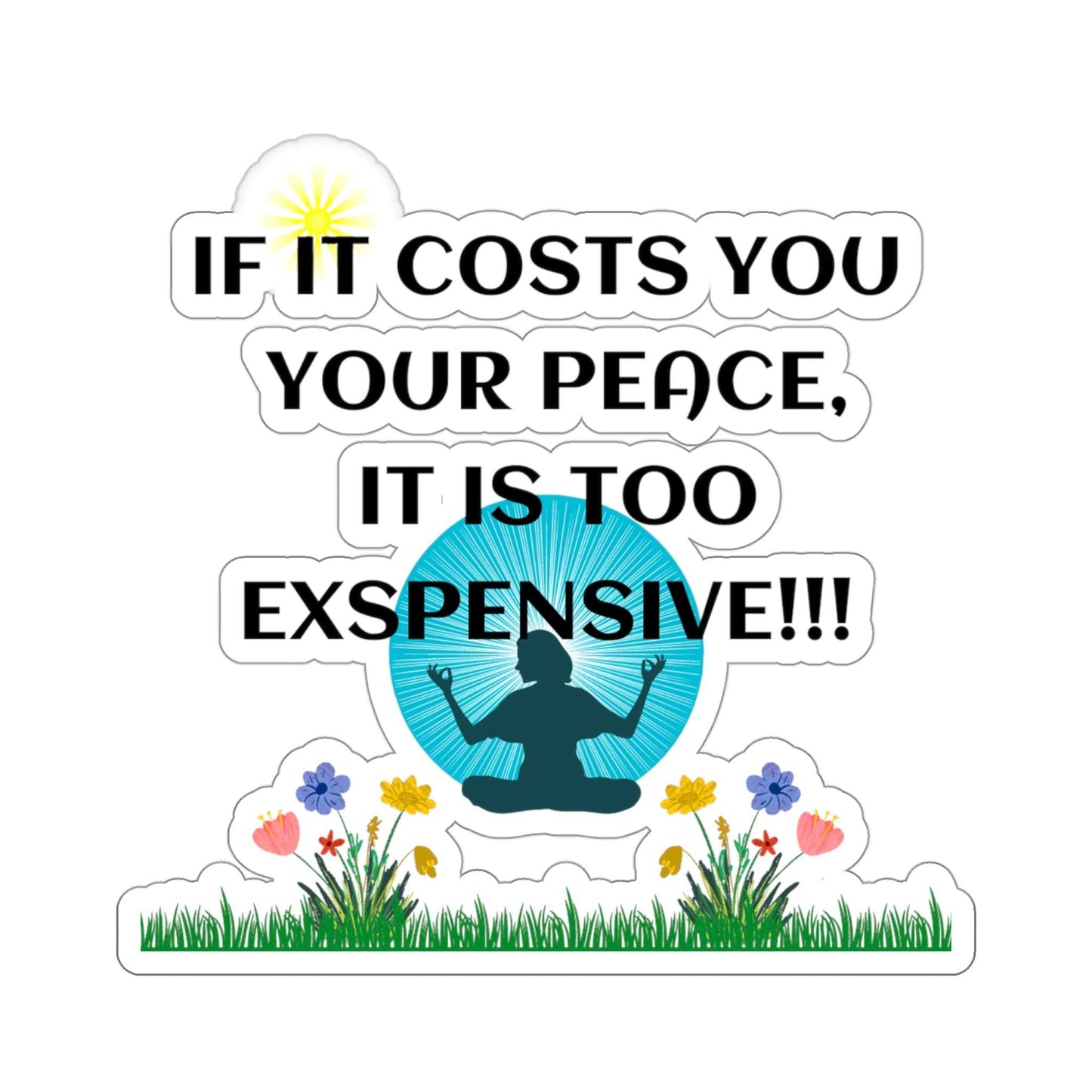 If it Costs You Kiss-Cut Stickers Decals & Stickers Paper products Good Vibes Daily Lab 2