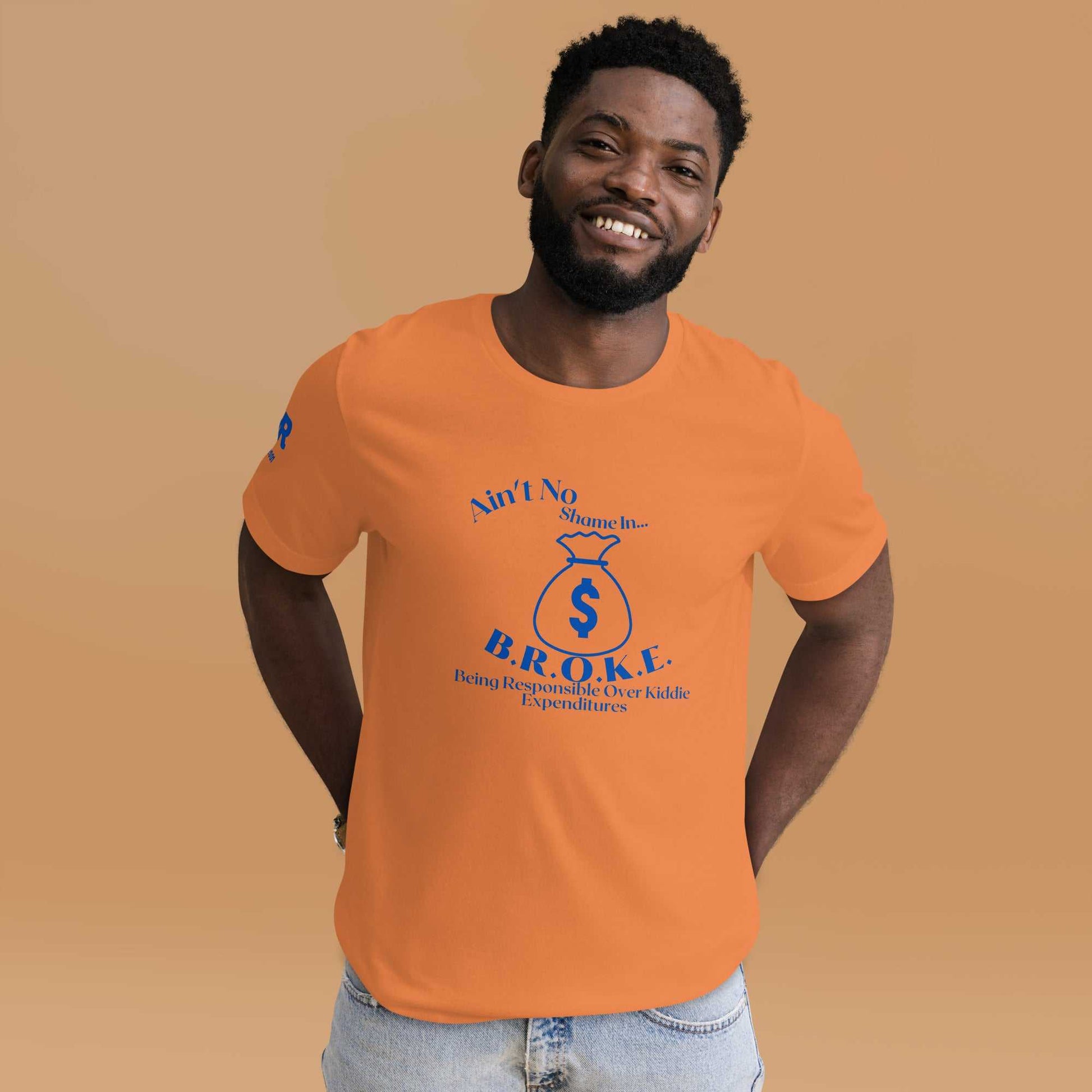 JMR Broke Special Edition Orange Tee-Shirt The JMR Collection T-shirt Good Vibes Daily Lab 28