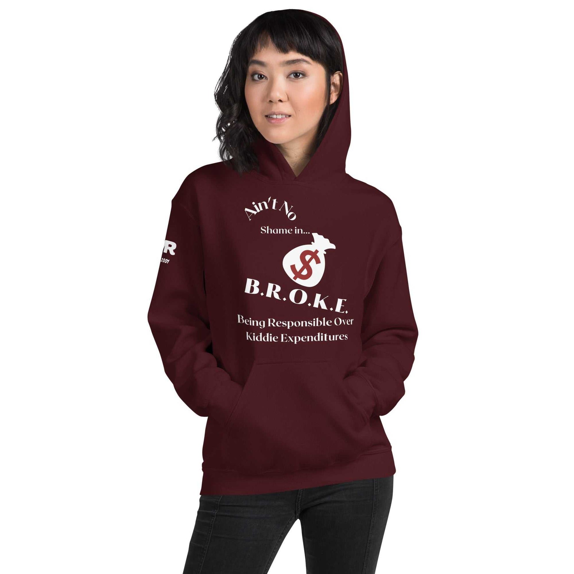 JMR Special Edition Unisex Hoodie Maroon/White The JMR Collection Hoodie Good Vibes Daily Lab 54