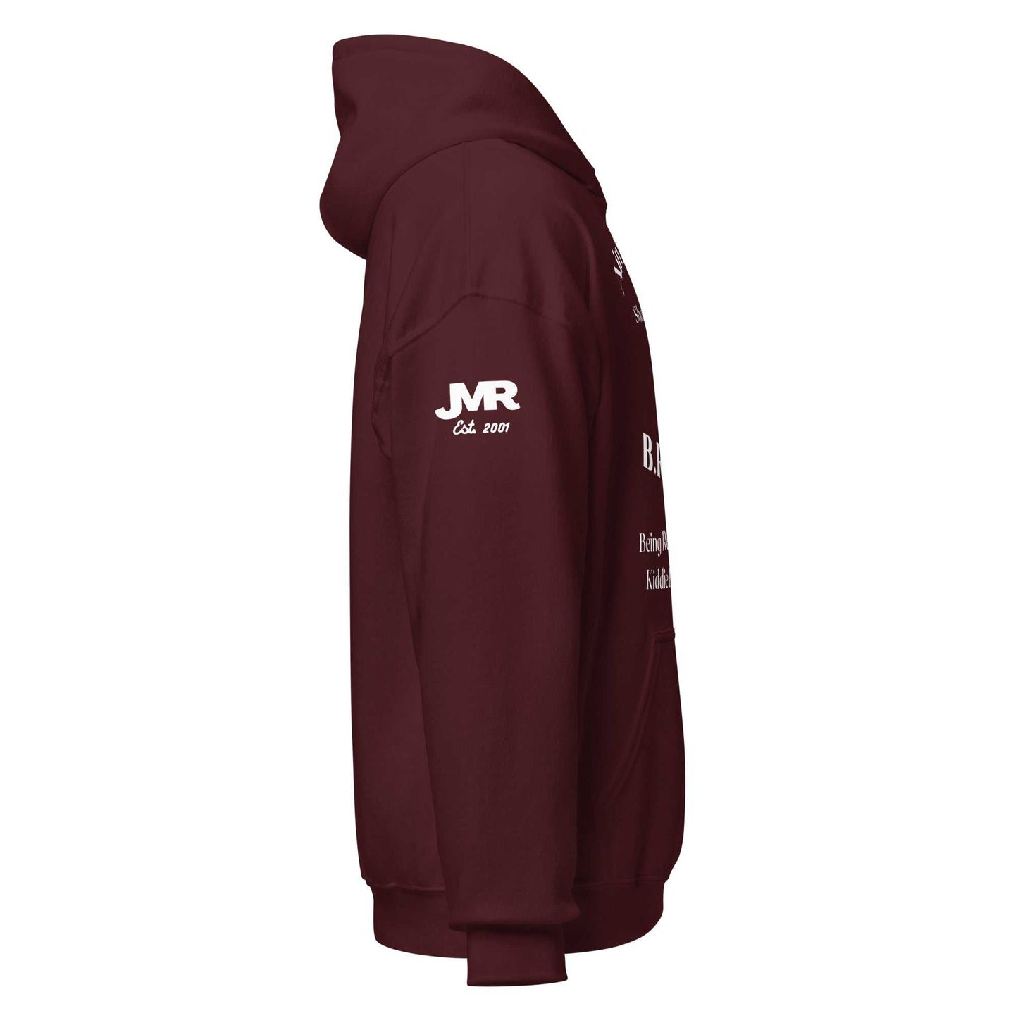 JMR Special Edition Unisex Hoodie Maroon/White The JMR Collection Hoodie Good Vibes Daily Lab 54