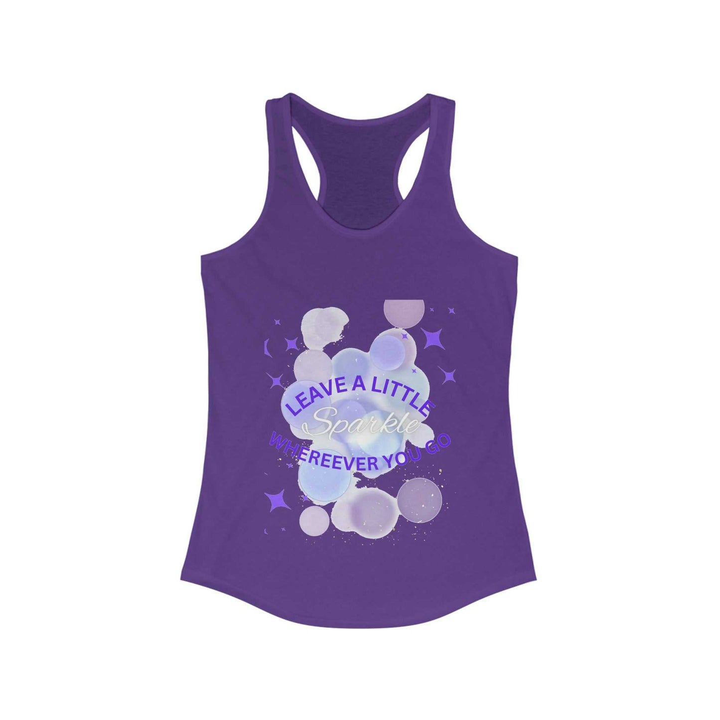 Leave a Little Sparkle Women's Ideal Racerback Tank T-shirts and Tanks Tank Top Good Vibes Daily Lab 23