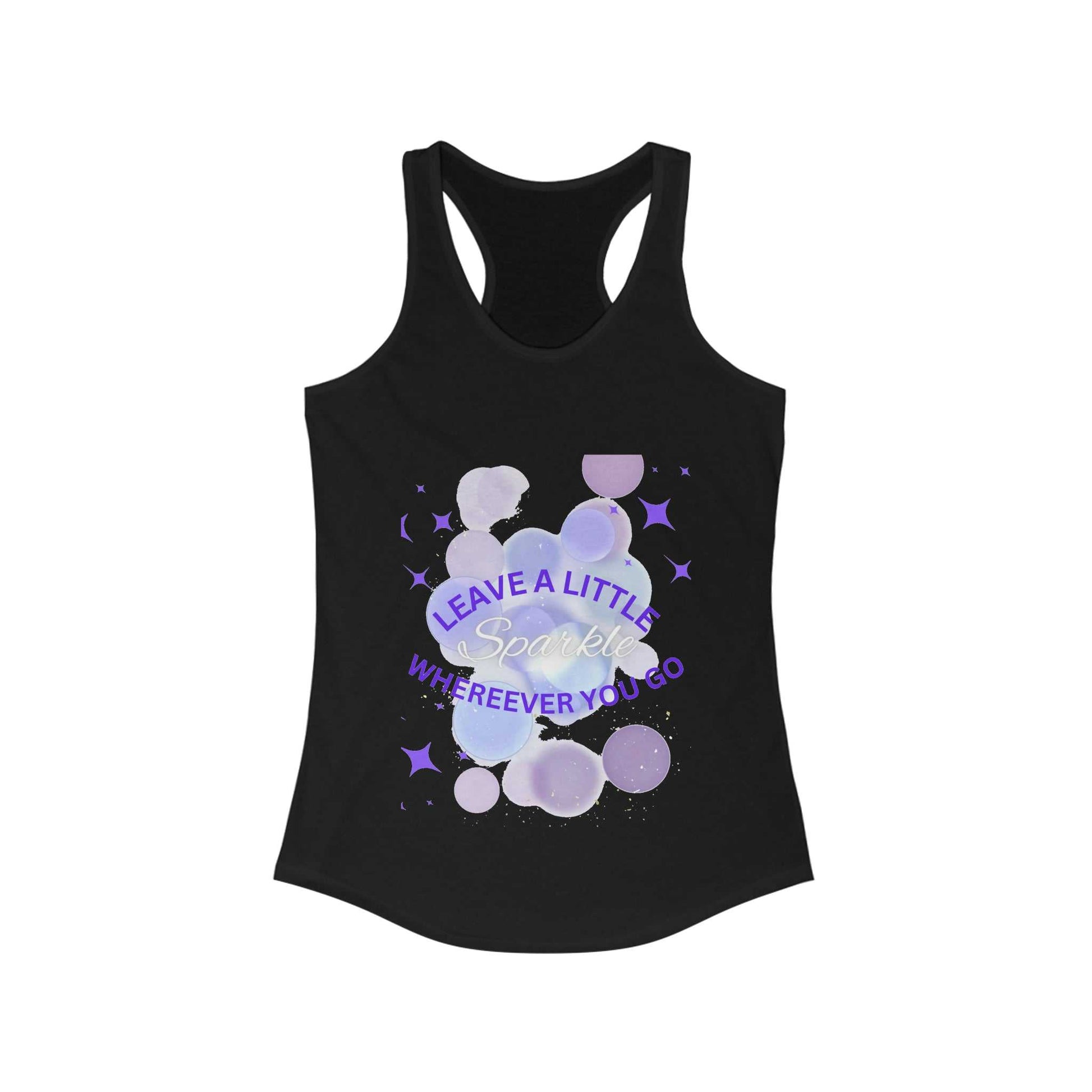 Leave a Little Sparkle Women's Ideal Racerback Tank T-shirts and Tanks Tank Top Good Vibes Daily Lab 23