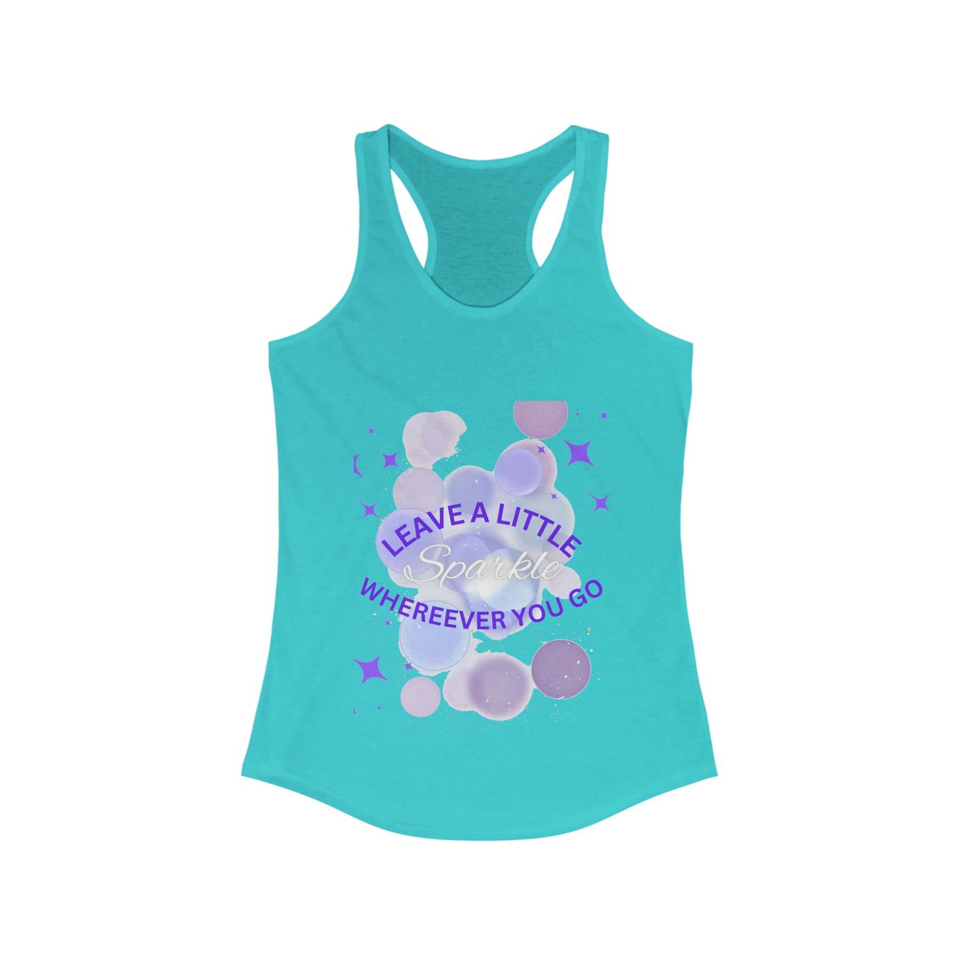 Leave a Little Sparkle Women's Ideal Racerback Tank T-shirts and Tanks Tank Top Good Vibes Daily Lab 23