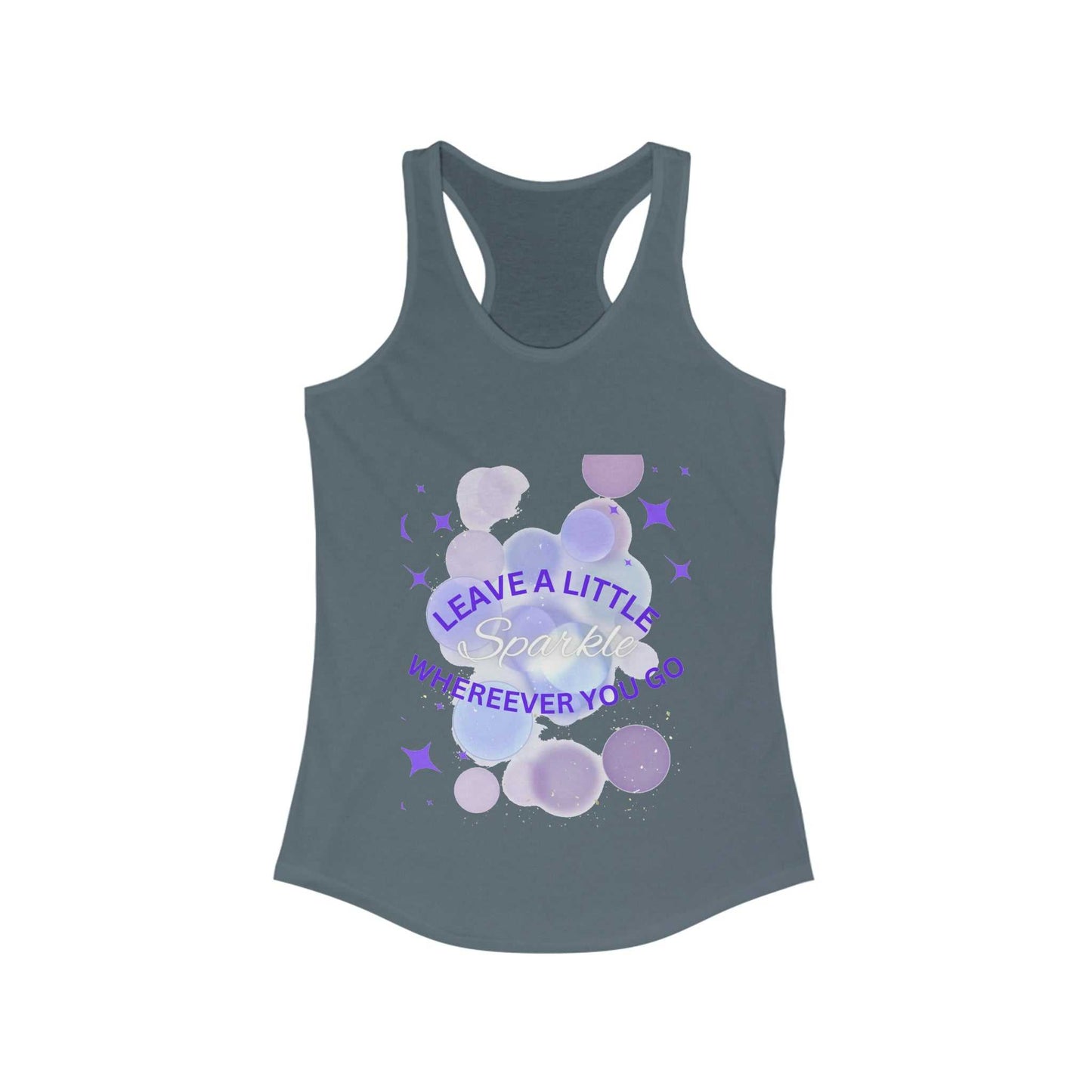 Leave a Little Sparkle Women's Ideal Racerback Tank T-shirts and Tanks Tank Top Good Vibes Daily Lab 23