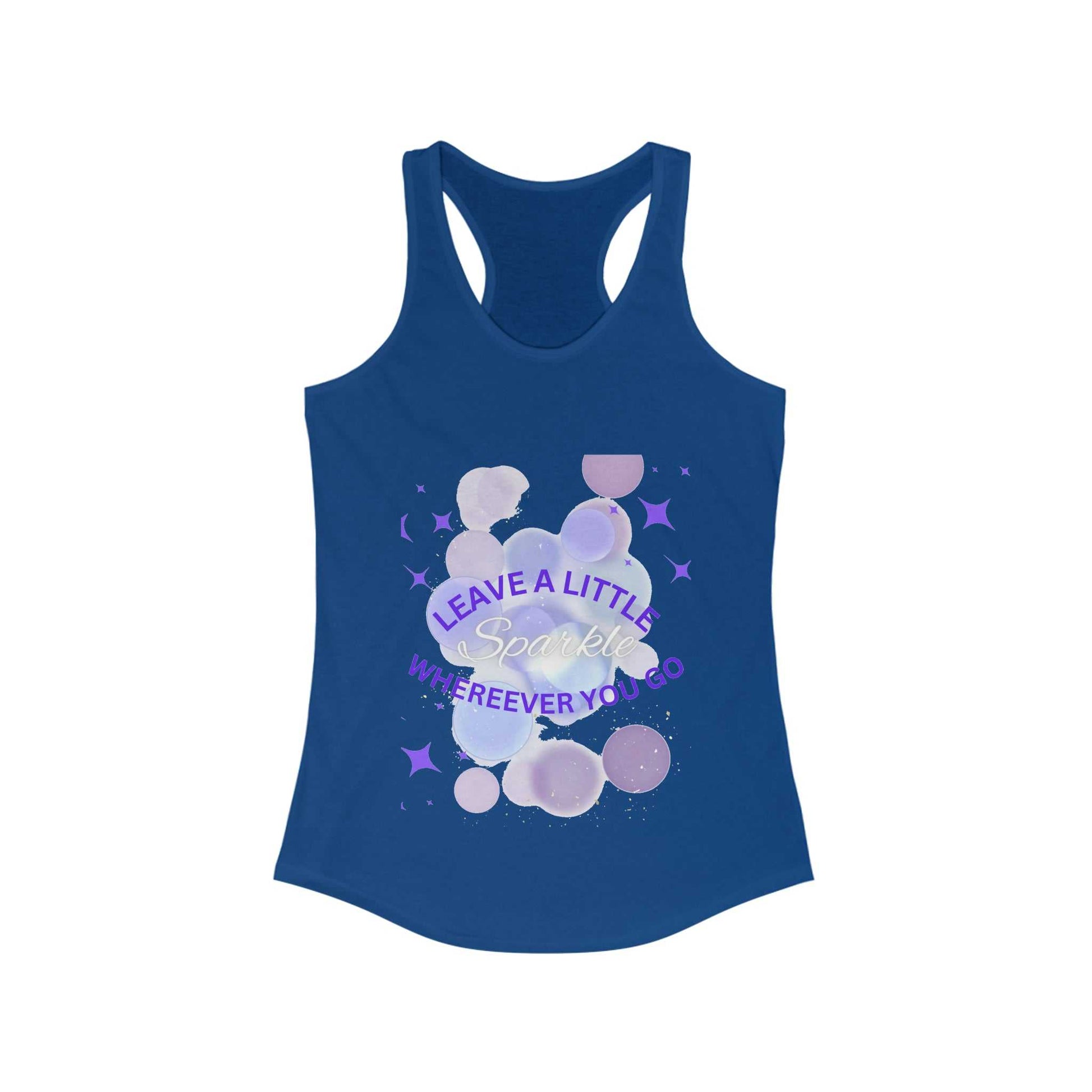 Leave a Little Sparkle Women's Ideal Racerback Tank T-shirts and Tanks Tank Top Good Vibes Daily Lab 23