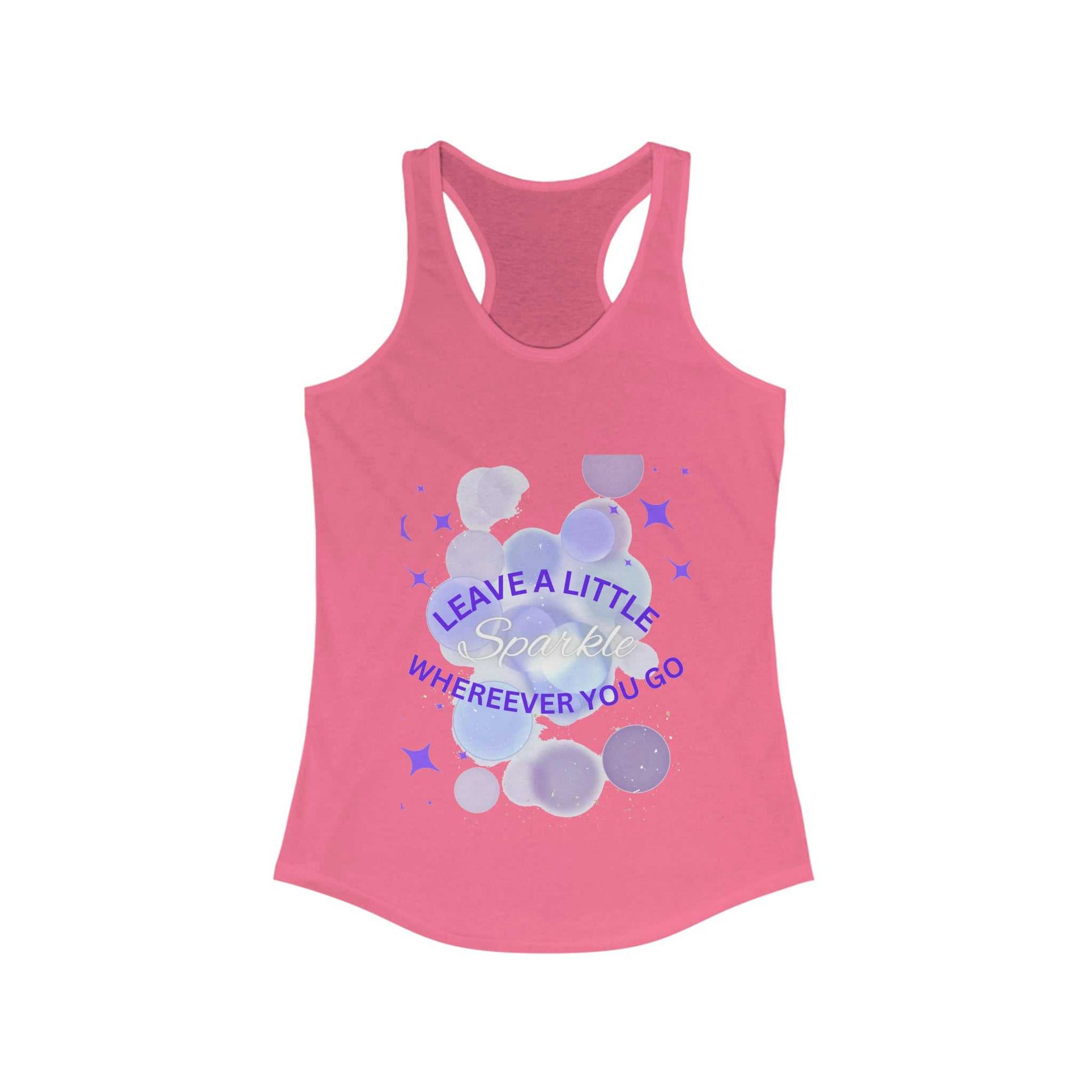 Leave a Little Sparkle Women's Ideal Racerback Tank T-shirts and Tanks Tank Top Good Vibes Daily Lab 23