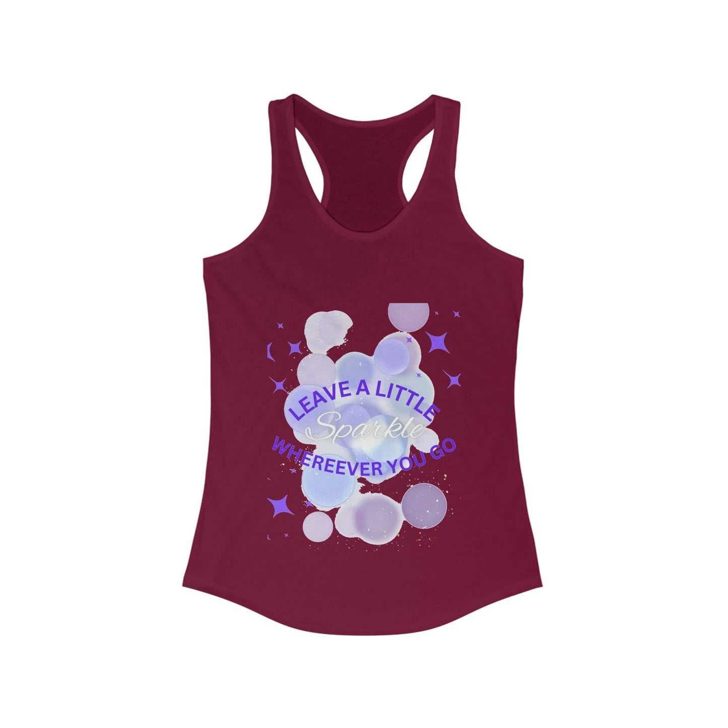 Leave a Little Sparkle Women's Ideal Racerback Tank T-shirts and Tanks Tank Top Good Vibes Daily Lab 23