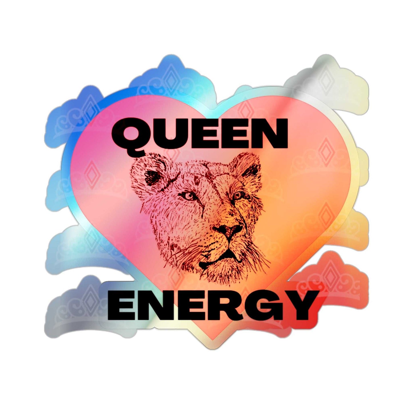 Queen Energy Holographic Die-cut Stickers Decals & Stickers Paper products Good Vibes Daily Lab 5