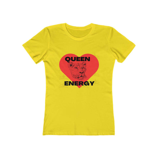Queen Energy Women's The Boyfriend Tee T-shirts and Tanks T-Shirt Good Vibes Daily Lab 25
