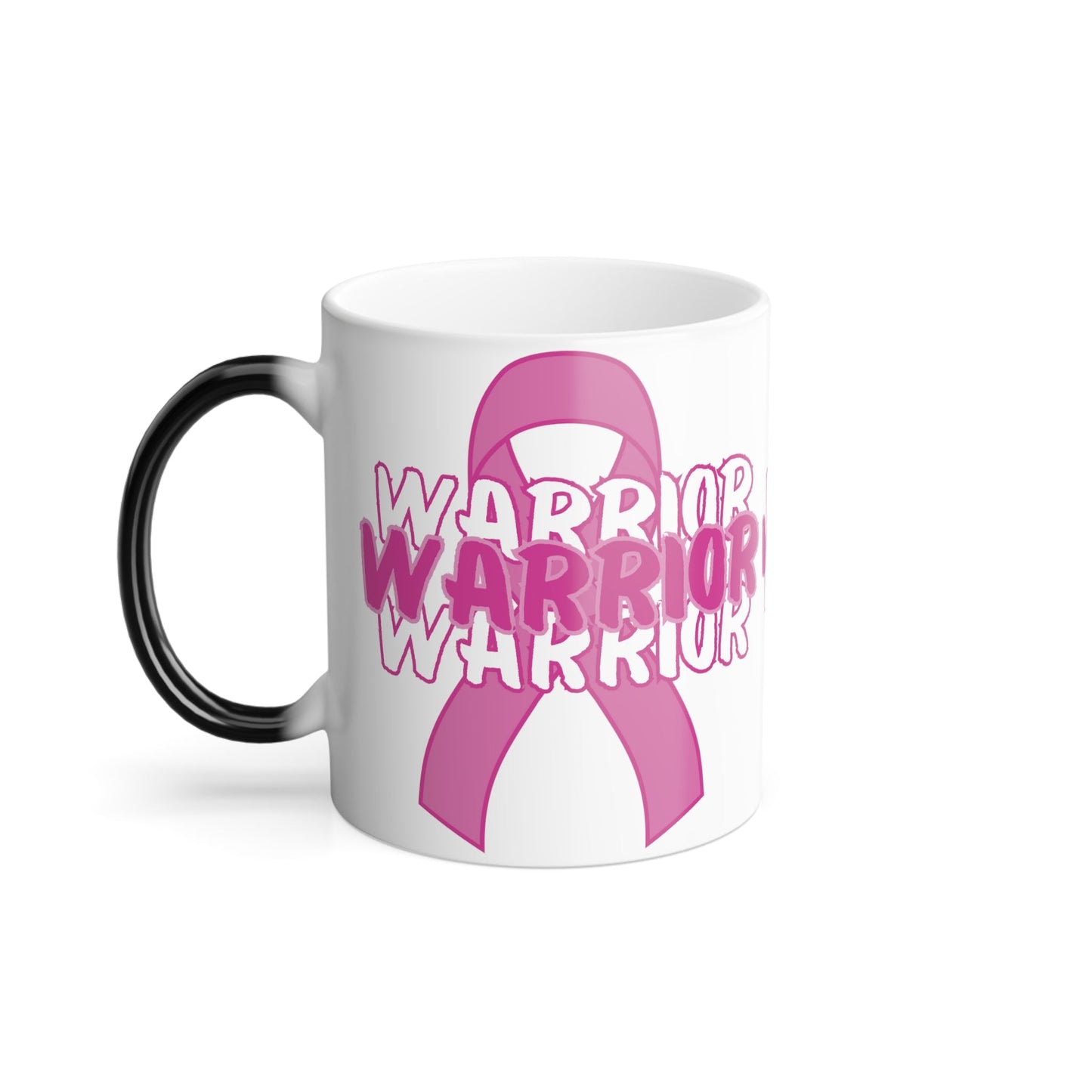 Warrior Color Morphing Mug, 11oz Breast Cancer Awareness Mug Good Vibes Daily Lab 23