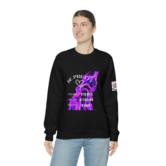 Be Pretty Unisex Heavy Blend™ Crewneck Sweatshirt Hoodies and Sweatshirts $ 38.00 Good Vibes Daily Lab Printify Sweatshirt