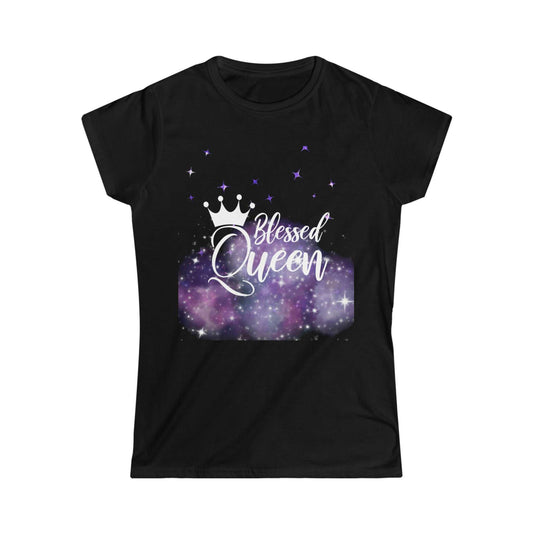 Blessed Queen Women's Softstyle Tee T-shirts and Tanks $ 28.00 Good Vibes Daily Lab Printify T-Shirt