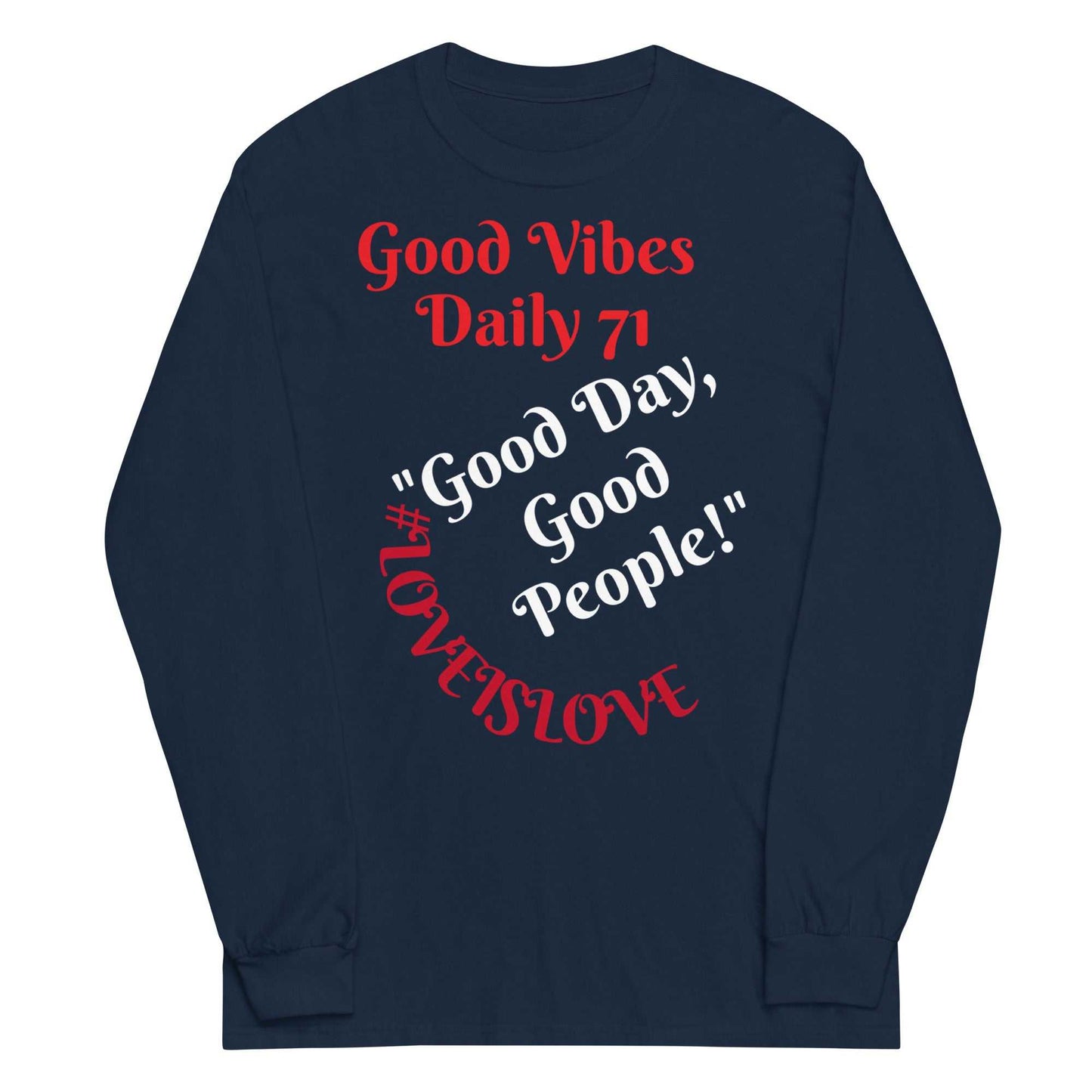 Good Vibes Men’s Long Sleeve Shirt Long Sleeve T-shirts and Joggers Good Vibes Daily Lab 44