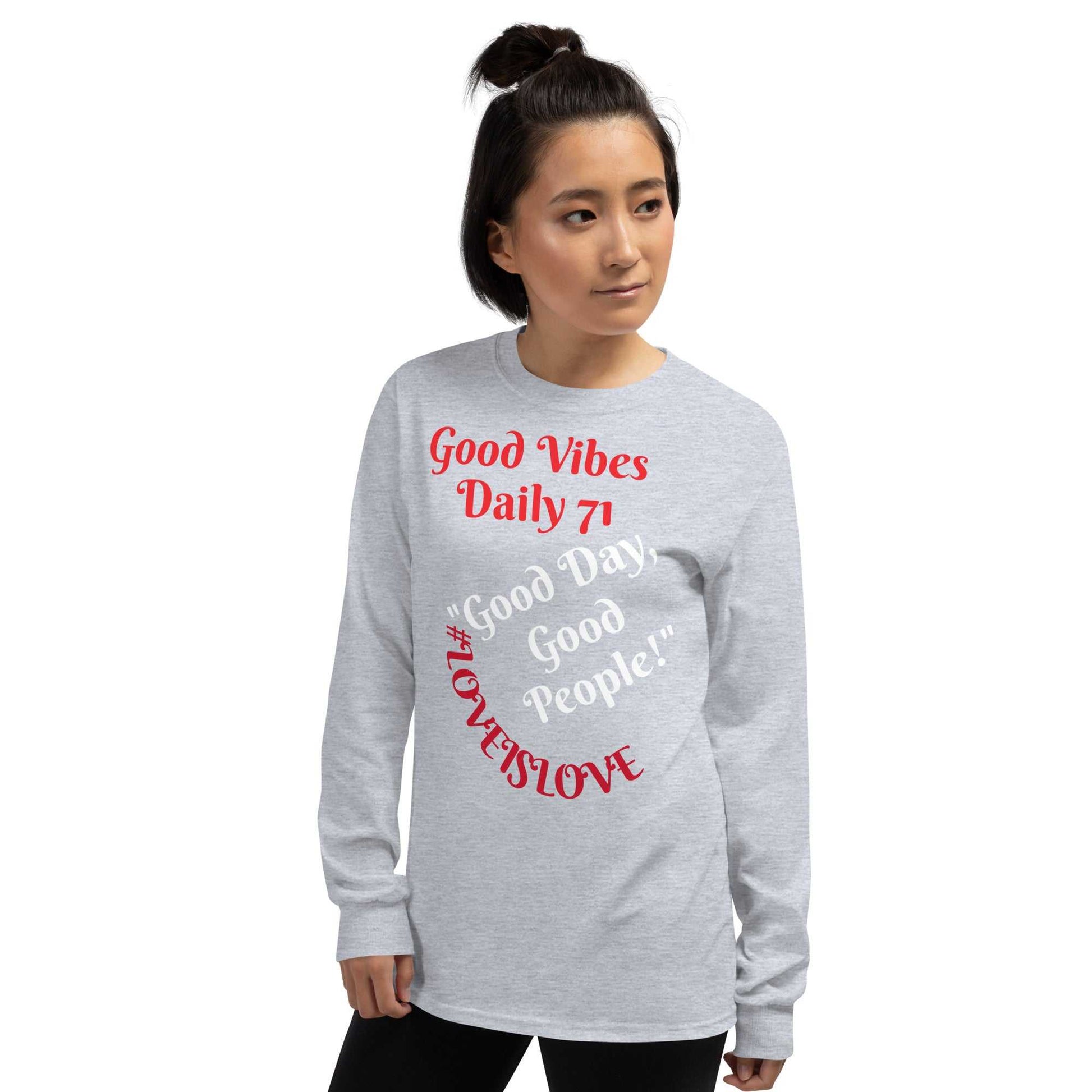 Good Vibes Men’s Long Sleeve Shirt Long Sleeve T-shirts and Joggers Good Vibes Daily Lab 44