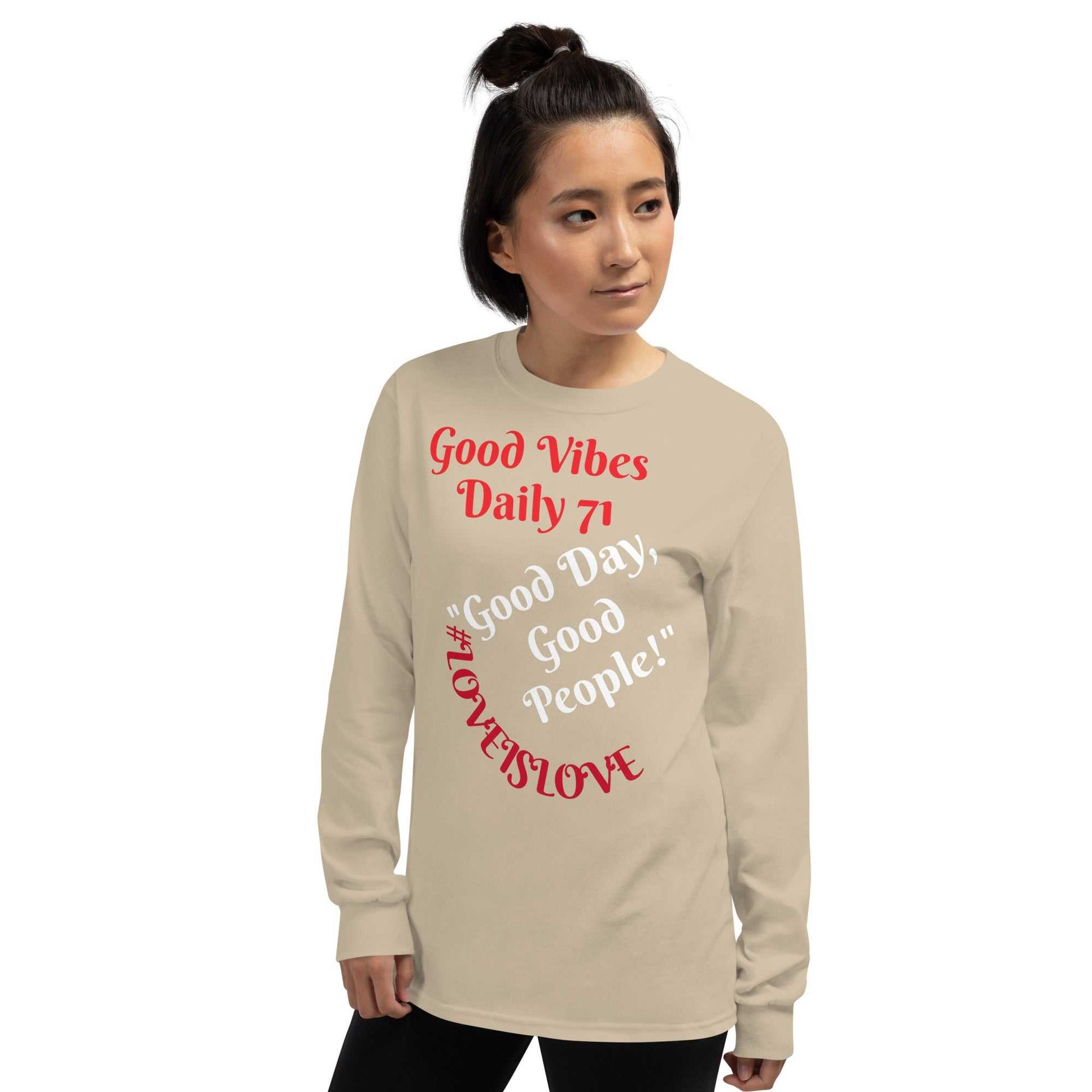 Good Vibes Men’s Long Sleeve Shirt Long Sleeve T-shirts and Joggers Good Vibes Daily Lab 44